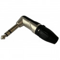 Conector Jack 6.3 mm stereo la 90 grade, ZZIPP NJZZ004P