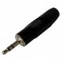 Conector Jack 3.5 mm stereo negru, ZZIPP NJZZ006B