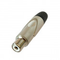 Conector RCA mama cu marcaj negru, ZZIPP NRZZ001PN