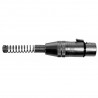 Conector XLR mama cu 3 pini si arc de protectie pe cablu, ZZIPP NXLZZ060