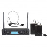 Set 2 lavaliere headset wireless frecvente UHF 674.20 / 694.00 MHz, ZZIPP TXZZ520