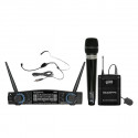 Set microfon + lavaliera headset wireless cu 48 canale selectabile UHF, ZZIPP TXZZ582