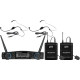 Set 2 lavaliere headset wireless cu 48 canale selectabile UHF, ZZIPP TXZZ584