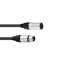 Cablu XLR tata la XLR mama, 3m, 2x2.5mm Omnitronic 30227980
