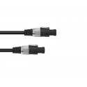 Cablu speakon-speakon 2 x 2,5 mm² , 1.5 m, negru, Omnitronic 3022102N