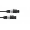 Cablu speakon-speakon 2 x 1,5 mm², 5 m, negru, Omnitronic 3022110M