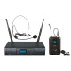 Set lavaliera headset wireless cu 16 canale UHF, 673-697.80MHz, ZZIPP TXZZ601