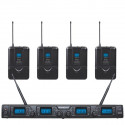 Set 4 lavaliere headset wireless cu 16 canale UHF, 673-696.775MHz, ZZIPP TXZZ642