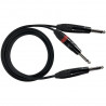 Cablu Jack 6.3 mm stereo la 2 Jack 6.3 mm mono, 3 m, ZZIPP YZZJ300