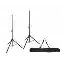 Set 2 stative pentru boxe + husa Omnitronic 20000943