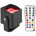 Proiector compact cu baterie, 4 x 4W LED RGBW, ZZIPP ZZEN0404B