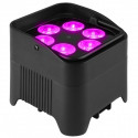 Mini LED PAR alimentat cu baterie cu LED-uri RGBWA + UV 6 în 1, ZZIPP ZZEN612B