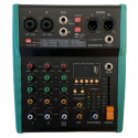 Mixer compact cu 4 canale si player mp3, bluetooth, DSP multi-efect, ZZIPP ZZMXBTR4
