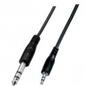 Cablu audio Jack 3.5 mm stereo la Jack 6.3 mm stereo, 1.5 m, ZZIPP PEZZJ150