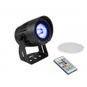 Spot LED IP65 cu LED de 40 W si telecomandă IR, Eurolite LED IP PST-40 QCL