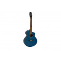 Chitara western mini jumbo cu sistem de pickup, Dimavery STW-50 albastra