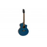 Chitara western mini jumbo cu sistem de pickup, Dimavery STW-50 albastra