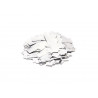 Punga Confetti metalic dreptunghiular 55x18mm, alb, 1kg, TCM FX 51708850