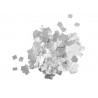 Punga Confetti Metallic Raindrops 6x6mm, argintiu, 1kg, TCM FX 51709350