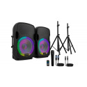 Pachet boxa activa + boxa pasiva Audibax Party 212 Black