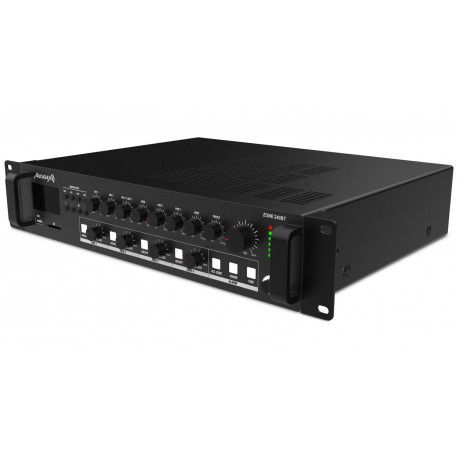Amplificator 100V 4 zone, player si BT  Audibax Zone 120 BT Black