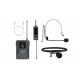 Set 2 lavaliere wireless Audibax Missouri Free Head Dual UHF Black