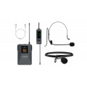 Set lavaliera wireless Audibax Missouri Free Head UHF Black