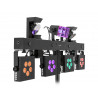 Set compact lumini cu derby, spoturi, scannere, efect UV + geanta, Eurolite LED KLS Scan Pro Next FX