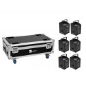 Set 6x AKKU IP UP-4 Plus HCL Spot WDMX + flightcase cu incarcare, Eurolite 20000925