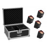 Set 4x AKKU UP-7 QCL Spot QuickDMX + Case, Eurolite 20000893