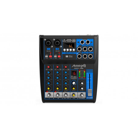 Mixer Audibax MG08 USB Black