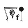 Pachet stand + spider + pop filter Audibax Podcast Studio Kit Black
