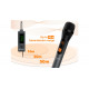 Set 2 microfoane wireless Audibax Missouri Free Hand Dual UHF Black and Silver