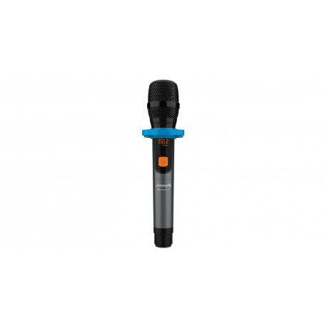 Set 2 microfoane wireless Audibax Missouri Free Hand Dual UHF Black and Silver