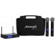 Set 2 microfoane wireless Audibax Sidney U310 Black