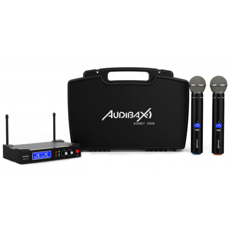 Set 2 microfoane wireless Audibax Sidney 500 A Black