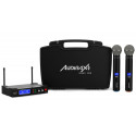Set 2 microfoane wireless Audibax Sidney 500 B Black
