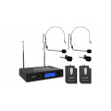 Set 2 lavaliere wireless Audibax Missouri 2500 B Black