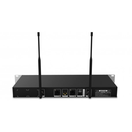 Set 2 microfoane wireless Audibax Missouri Free Hand Dual UHF Black and Silver