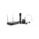 Set lavaliera wireless Audibax Missouri Free Head UHF Black