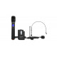 Set lavaliera wireless Audibax Missouri Free Head UHF Black