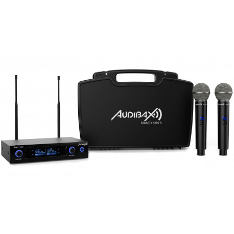 Set 2 microfoane wireless Audibax Sidney 500 A Black