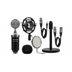 Pachet microfon Audibax Berlin 1800 Pack Silver Edition