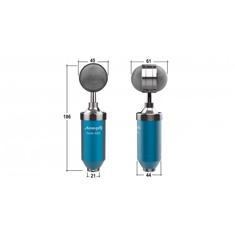 Pachet microfon de studio Audibax Dublin 3000 Pack Black