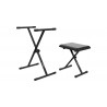 Pachet stand claviatura + scaun Audibax Onyx Pack v2 Black