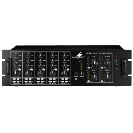 Amplificator-mixer 4 zone 100V Monacor PA-4040