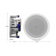 Set difuzoare de plafon, wireless Audibax CM608L BT White