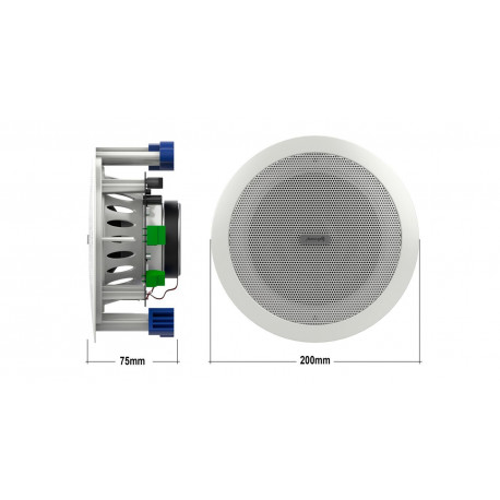 Set difuzoare de plafon, wireless Audibax CM608L BT White