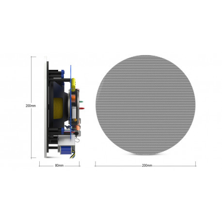 Difuzor de plafon 100V Audibax CS6T White