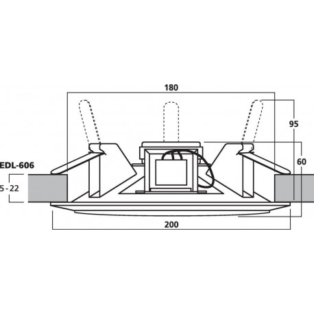 Difuzor 100V Monacor EDL-606